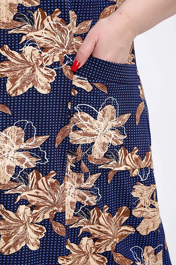 Халат 004 домашний НАТАЛИ, лилии - фото 2