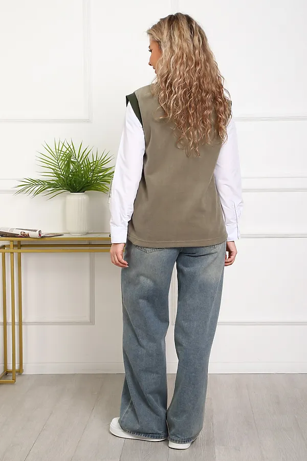 Жилет 1101 НАТАЛИ, хаки - фото 2