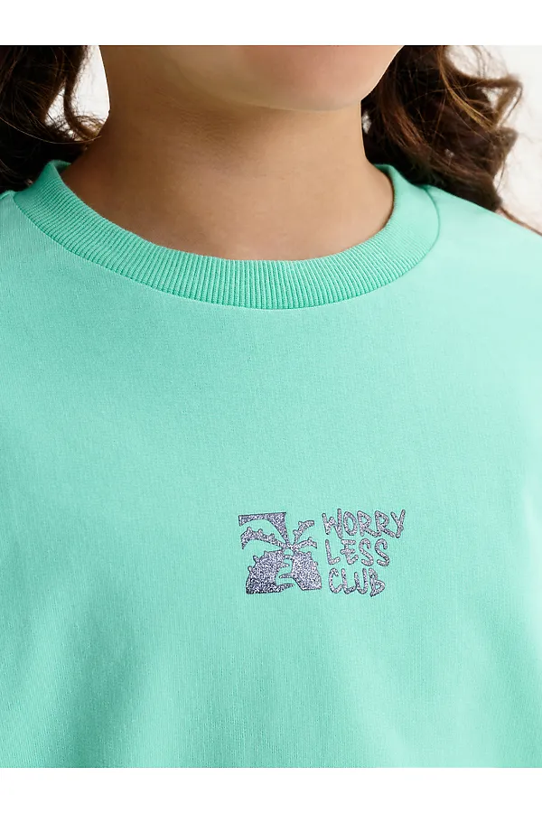 Толстовка для девочек PELICAN, ментол - фото 2