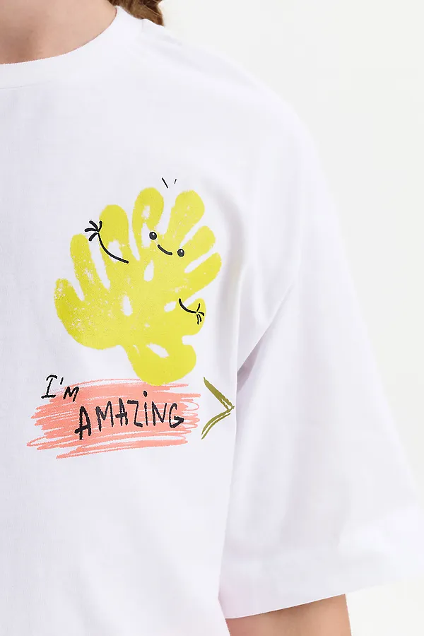 Футболка для девочек PELICAN, белый - фото 2