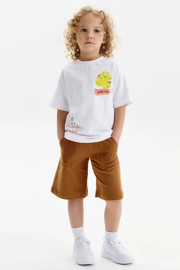 Футболка для девочек PELICAN, белый - фото 2