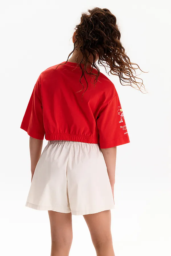 Футболка-топ для девочек PELICAN, красный - фото 2