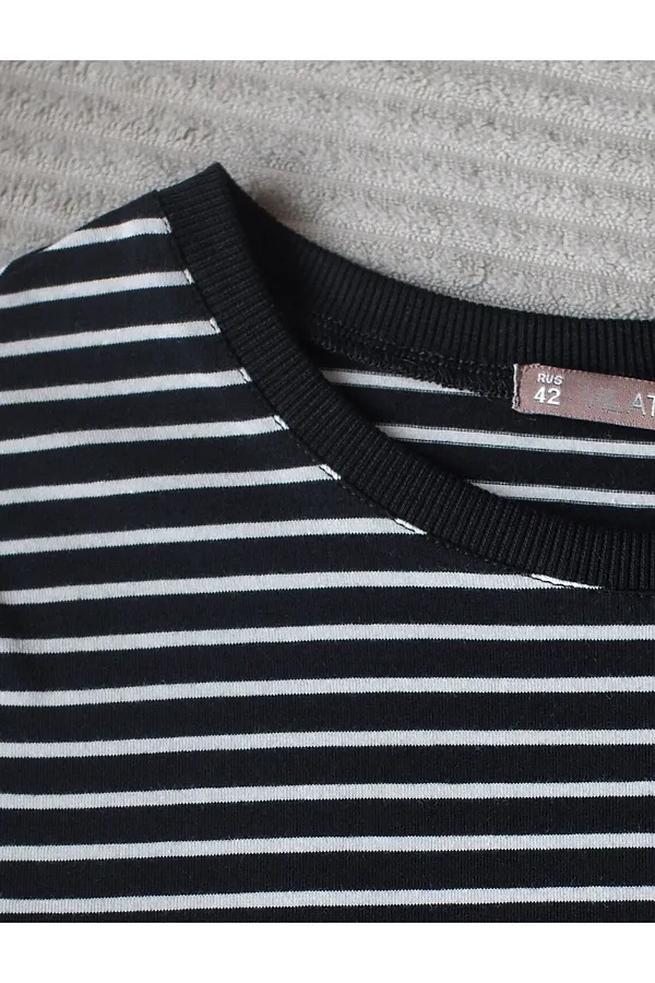 Футболка VILATTE, черно-белый - фото 2