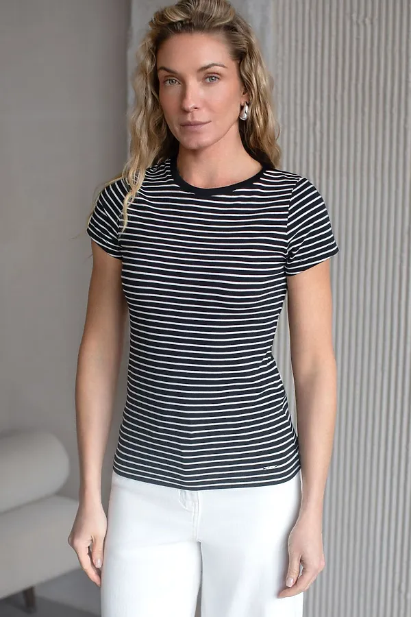 Футболка VILATTE, черно-белый - фото 2