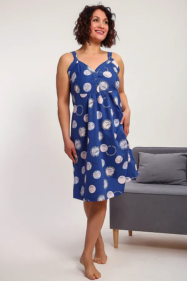 Сорочка 88136 НАТАЛИ, индиго - фото 2