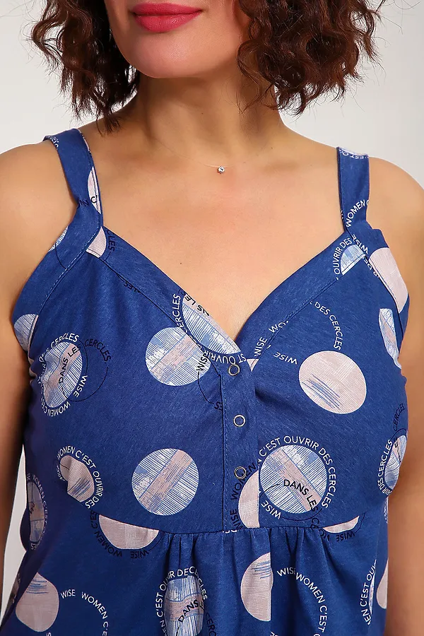 Сорочка 88136 НАТАЛИ, индиго - фото 2