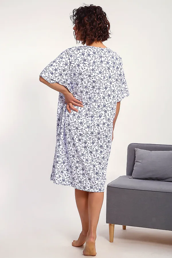 Сорочка 88126 НАТАЛИ, голубые цветы - фото 2