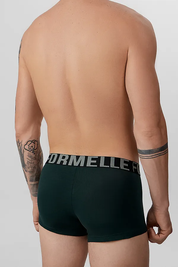 Трусы мужские (2шт) MARK FORMELLE, зеленый бархат + черный - фото 2