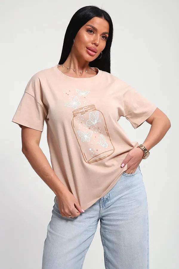 Футболка 85657 НАТАЛИ, бежевый - фото 2