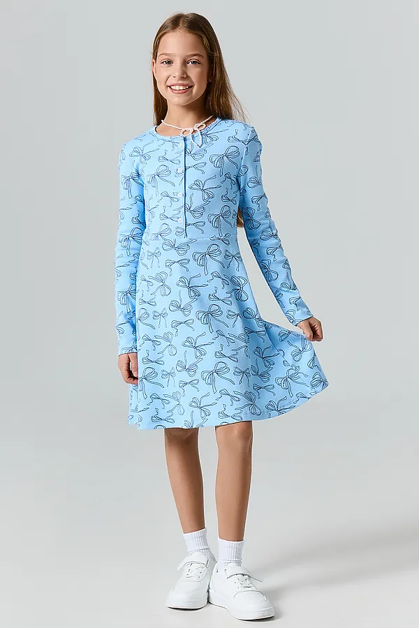 Платье MARK FORMELLE, бантики на небесном - фото 2