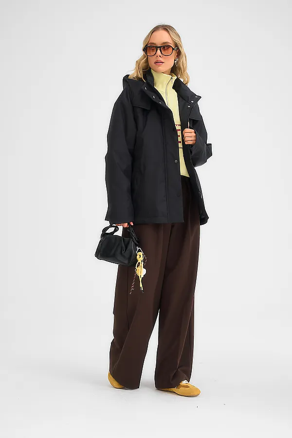 Плащ женский HOOPS, черный - фото 2