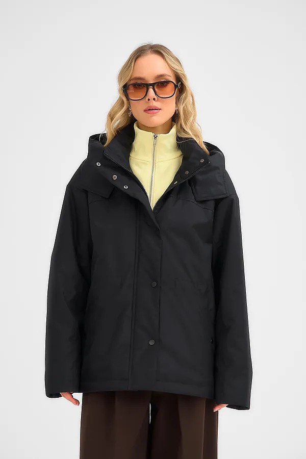 Плащ женский HOOPS, черный - фото 2