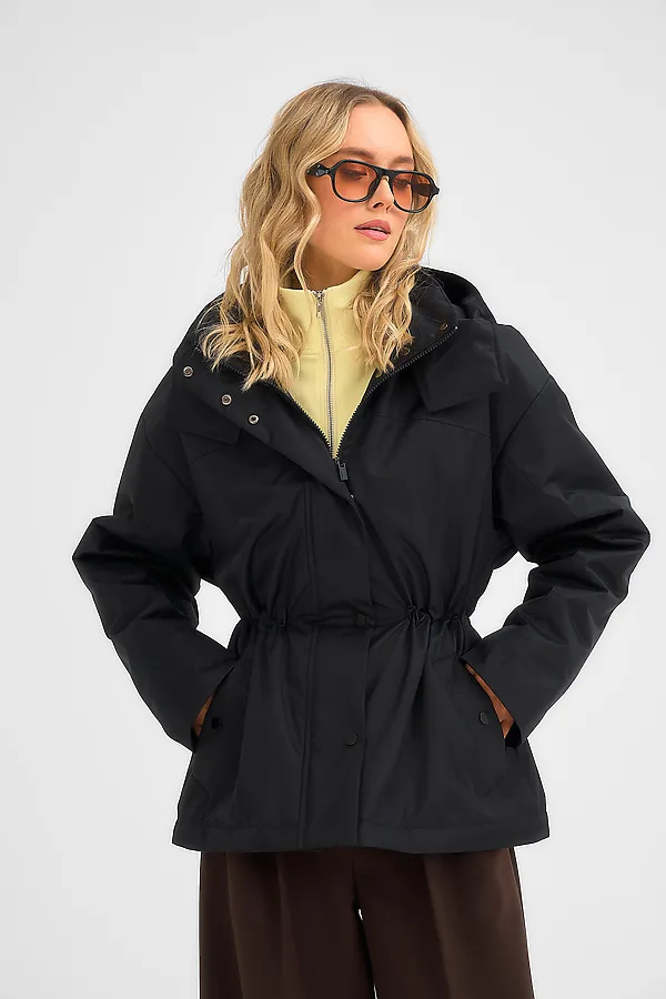 Плащ женский HOOPS, черный - фото 2
