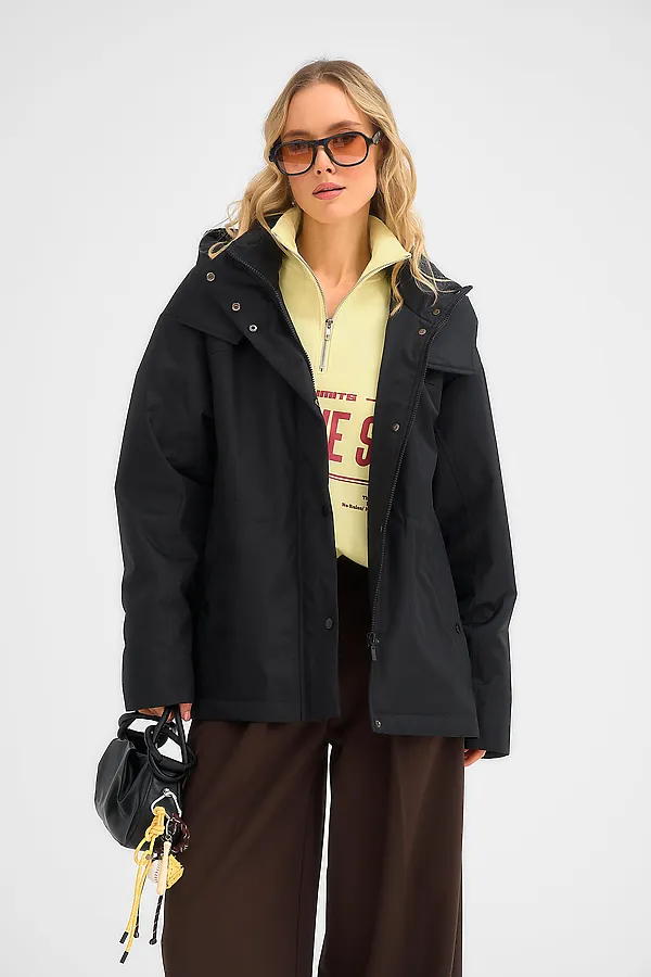 Плащ женский HOOPS, черный - фото 2