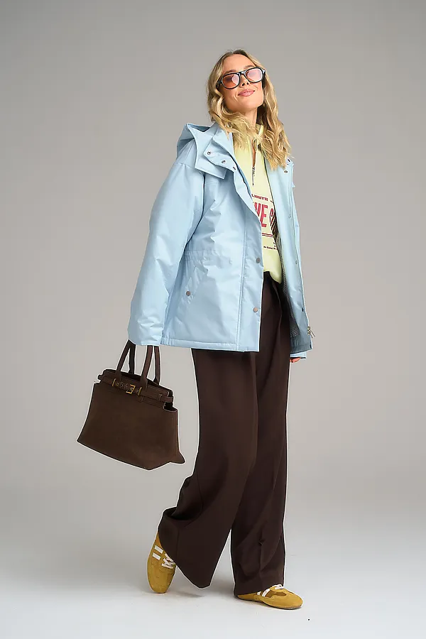 Плащ женский HOOPS, голубой - фото 2