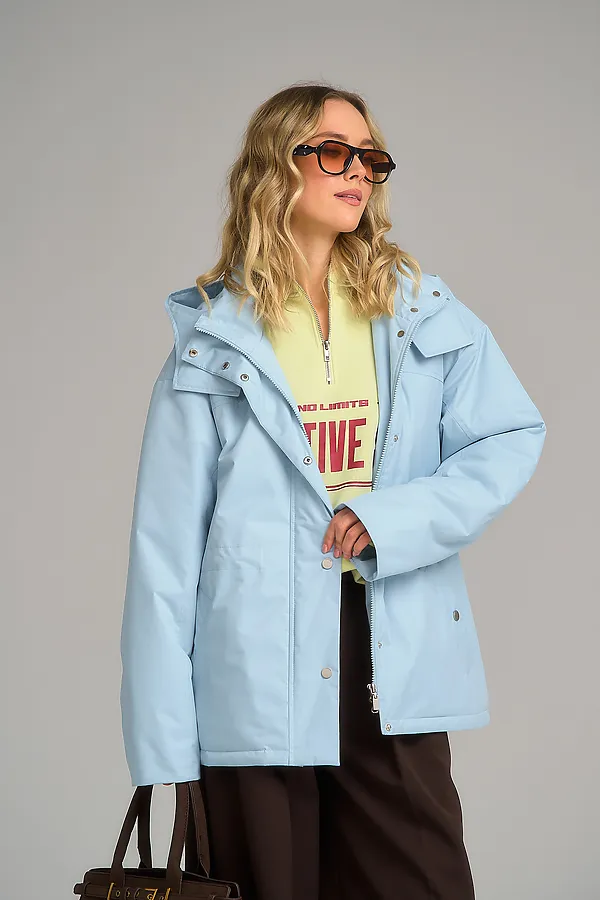 Плащ женский HOOPS, голубой - фото 2