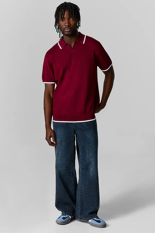 Поло мужское MARK FORMELLE, портвейн +белый - фото 2