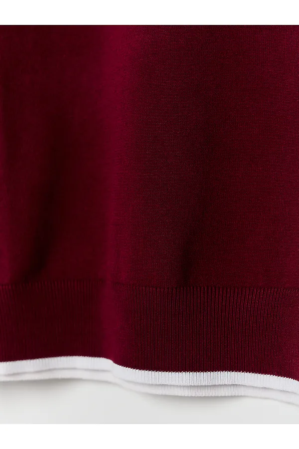 Поло мужское MARK FORMELLE, портвейн +белый - фото 2