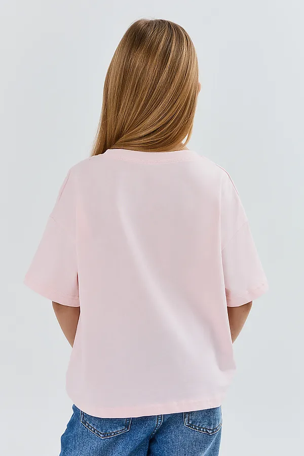 Футболка для девочек MARK FORMELLE, балерина +печать - фото 2