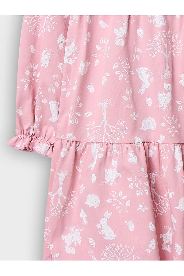 Платье MARK FORMELLE, лесные животные на п.розовом - фото 2
