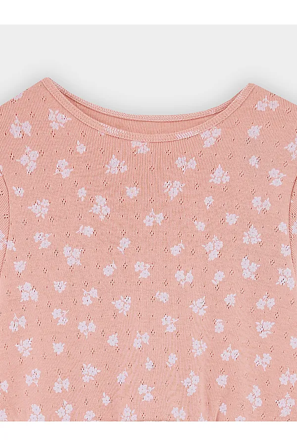 Платье для девочек MARK FORMELLE, цветы на св.розовом - фото 2