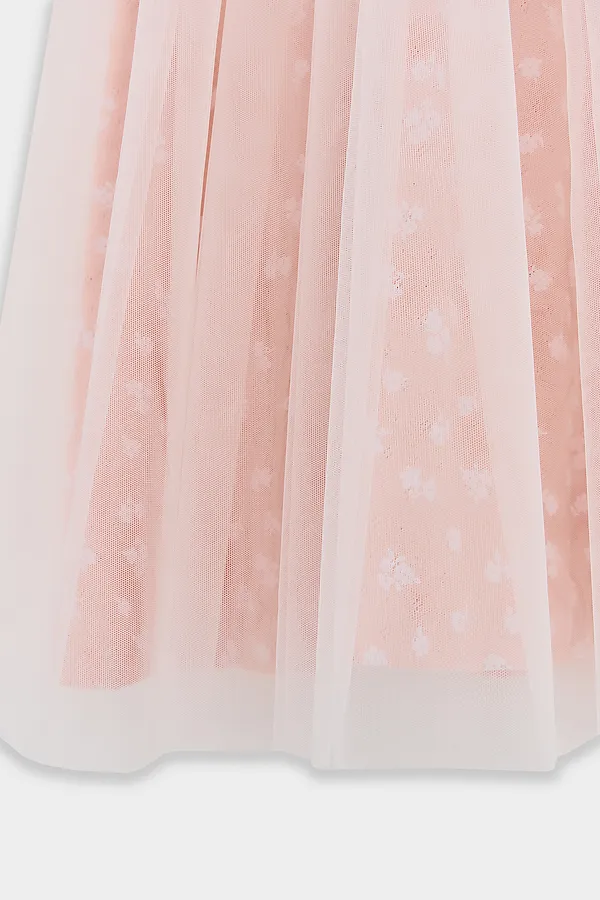 Платье для девочек MARK FORMELLE, цветы на св.розовом - фото 2