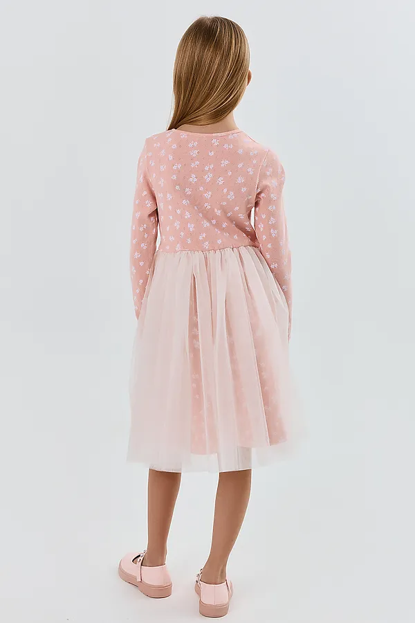 Платье MARK FORMELLE, цветы на св.розовом - фото 2