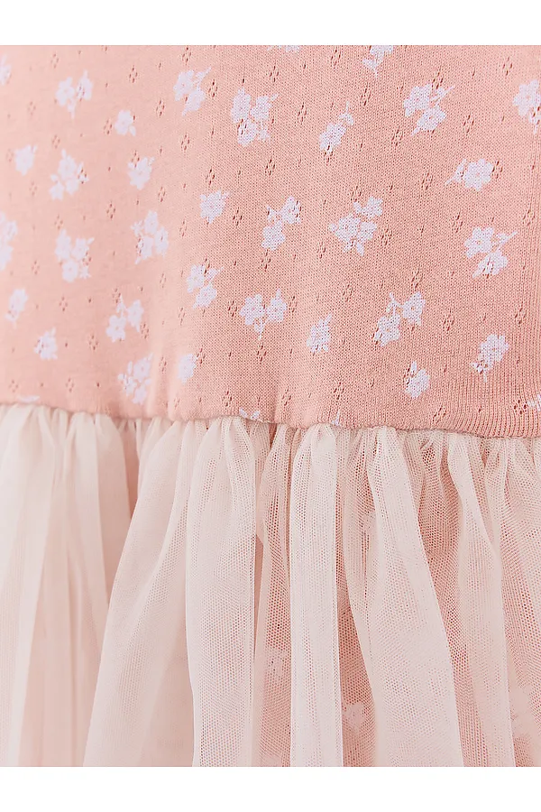 Платье MARK FORMELLE, цветы на св.розовом - фото 2