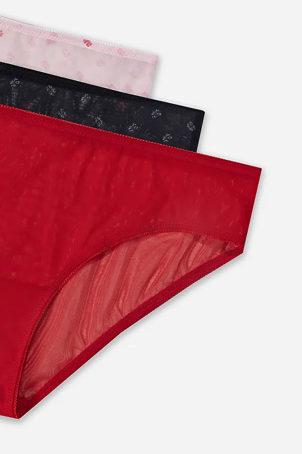 Трусы женские (3шт.) MARK FORMELLE, надписи на розовом - фото 2