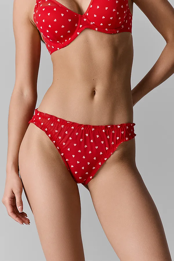 Трусы женские MARK FORMELLE, сердечки на красном - фото 2