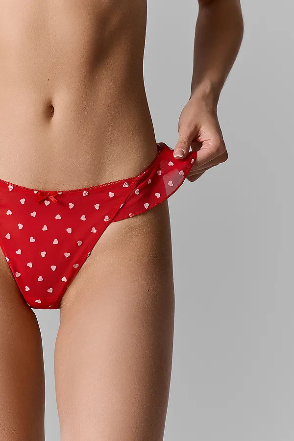 Трусы женские MARK FORMELLE, сердечки на красном - фото 2
