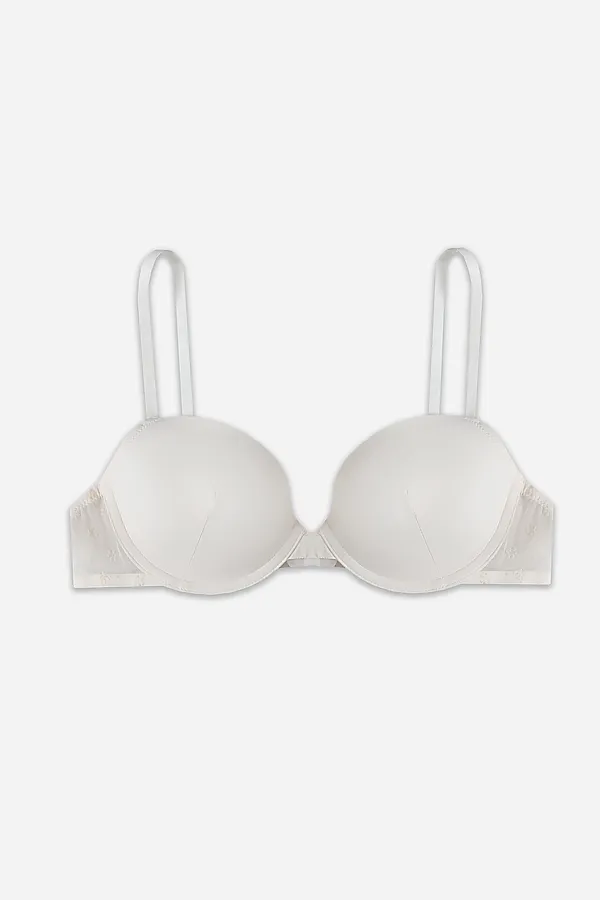 Бюстгальтер женский MARK FORMELLE, цветочки на сумрачно-белом - фото 2