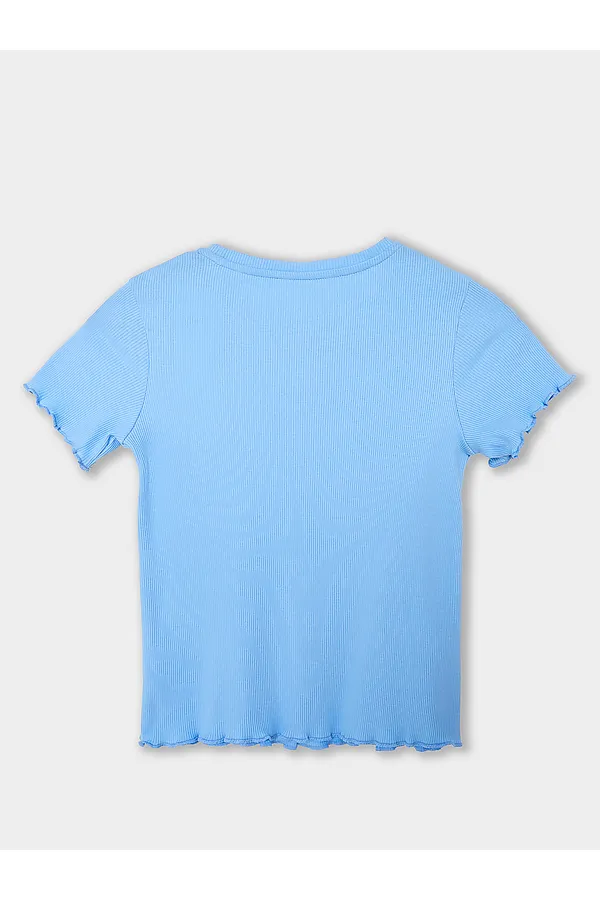 Комплект для девочек (джемпер, брюки) MARK FORMELLE, небо +голубая клетка с цветами - фото 2