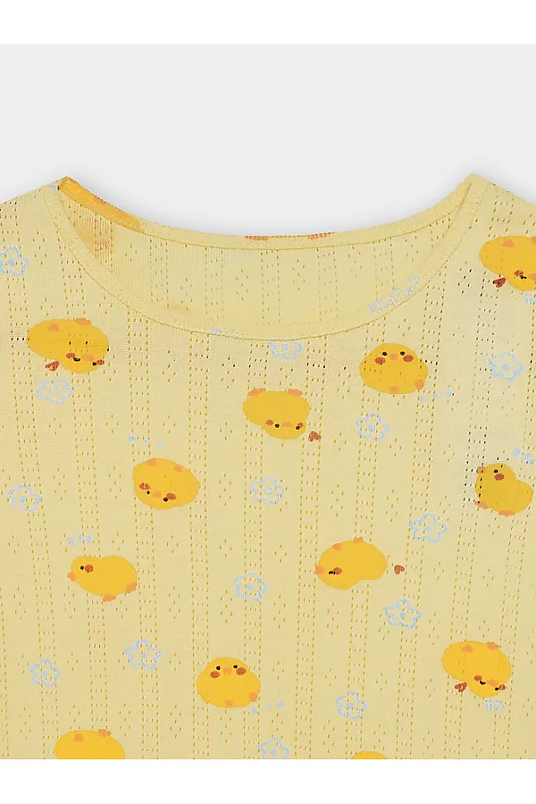 Сорочка ночная для девочек MARK FORMELLE, уточки на желтом - фото 2