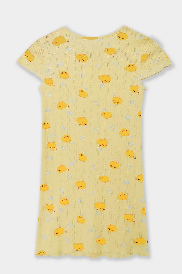 Сорочка ночная для девочек MARK FORMELLE, уточки на желтом - фото 2