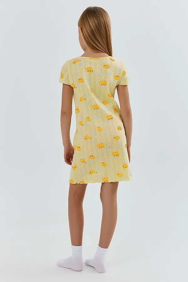 Сорочка ночная для девочек MARK FORMELLE, уточки на желтом - фото 2