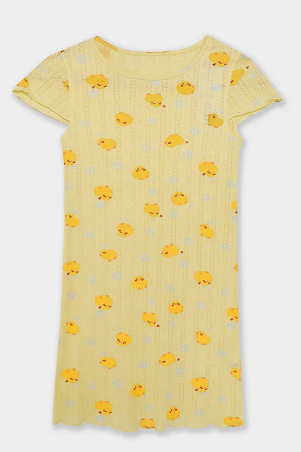 Сорочка ночная для девочек MARK FORMELLE, уточки на желтом - фото 2