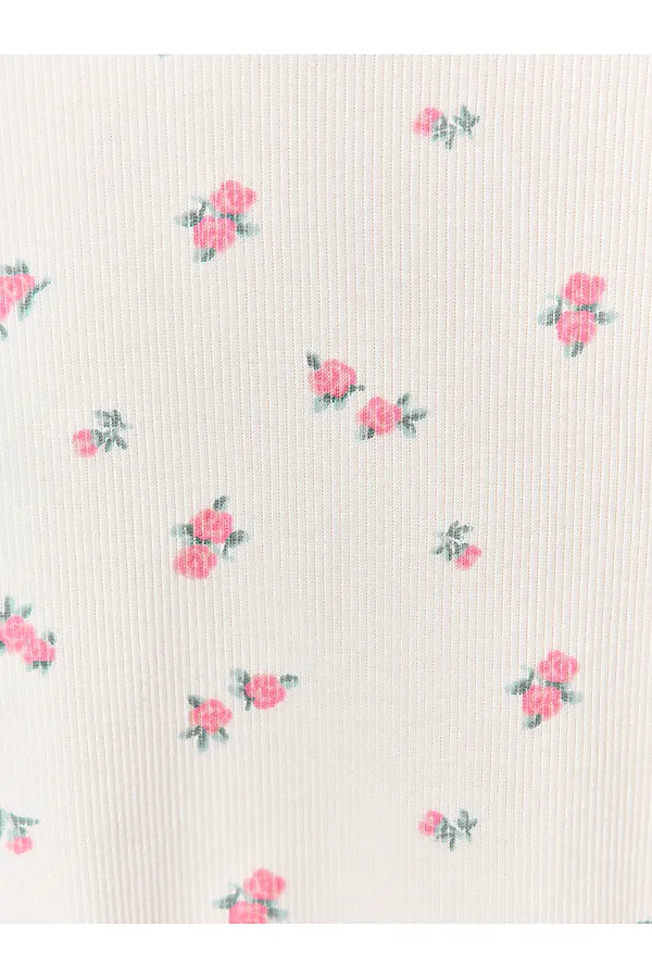 Сорочка ночная для девочек MARK FORMELLE, цветы на молочном1 - фото 2