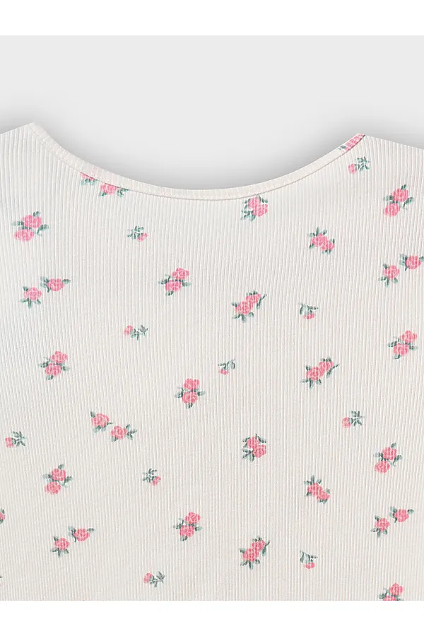 Сорочка ночная для девочек MARK FORMELLE, цветы на молочном1 - фото 2