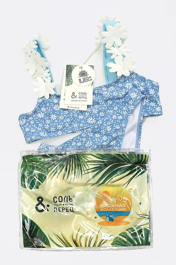 Купальник раздельный для девочки SP2608 НАТАЛИ, голубой - фото 2