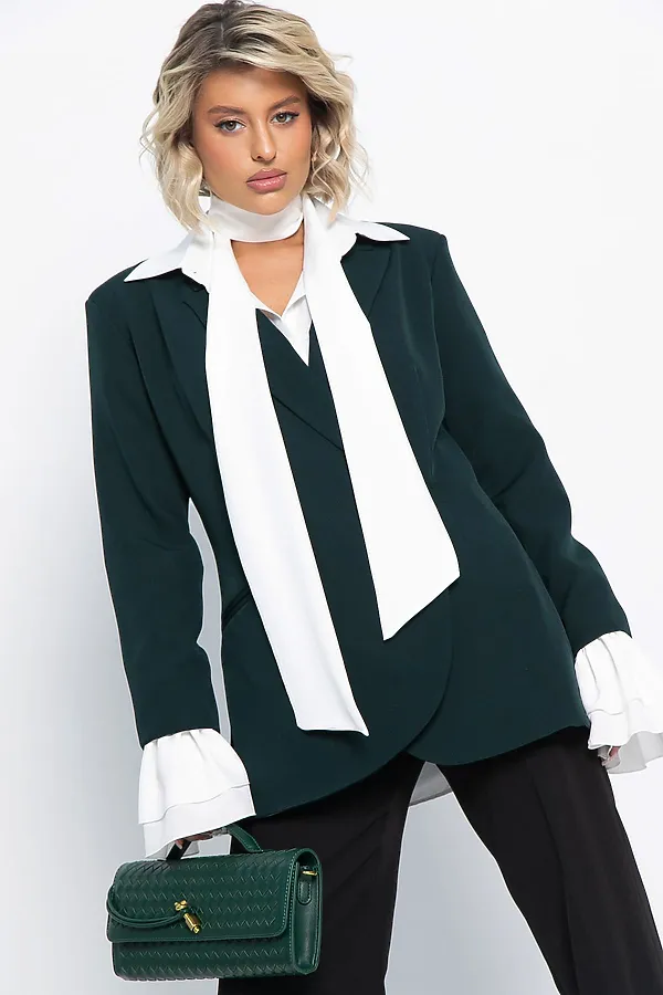 Жакет Вершина успеха LADY TAIGA, зеленый - фото 2