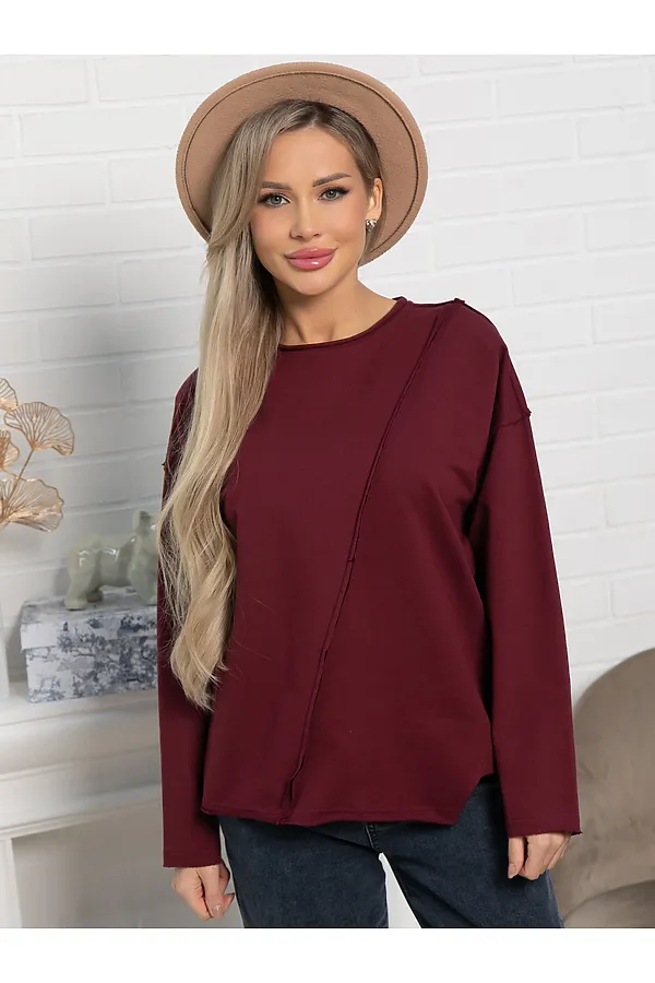 Блуза Эйрин LADY TAIGA, бордовая - фото 2
