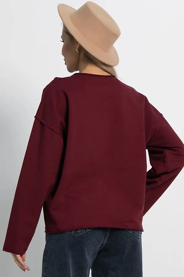 Блуза Эйрин LADY TAIGA, бордовая - фото 2
