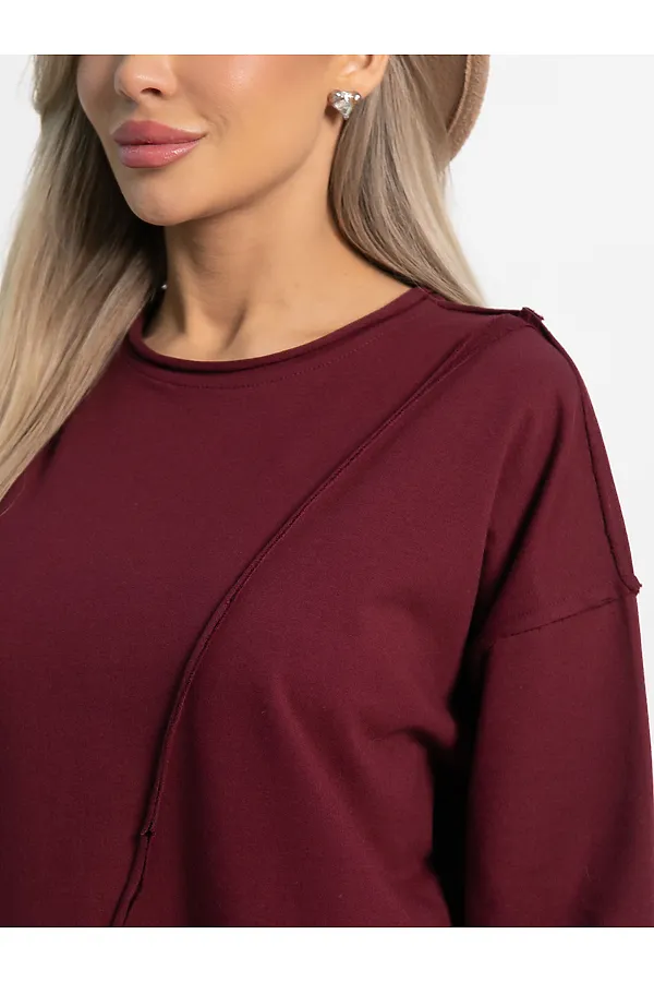 Блуза Эйрин LADY TAIGA, бордовая - фото 2
