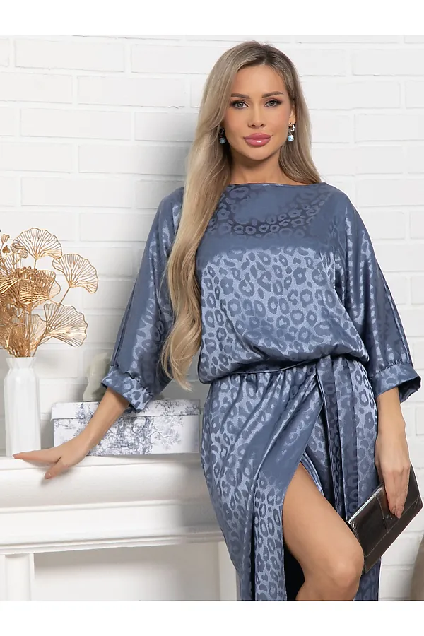 Платье Багира НЬЮ LADY TAIGA, синее - фото 2