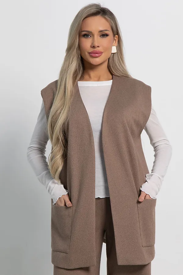 Жилет Заверши образ LADY TAIGA, бежевый - фото 2