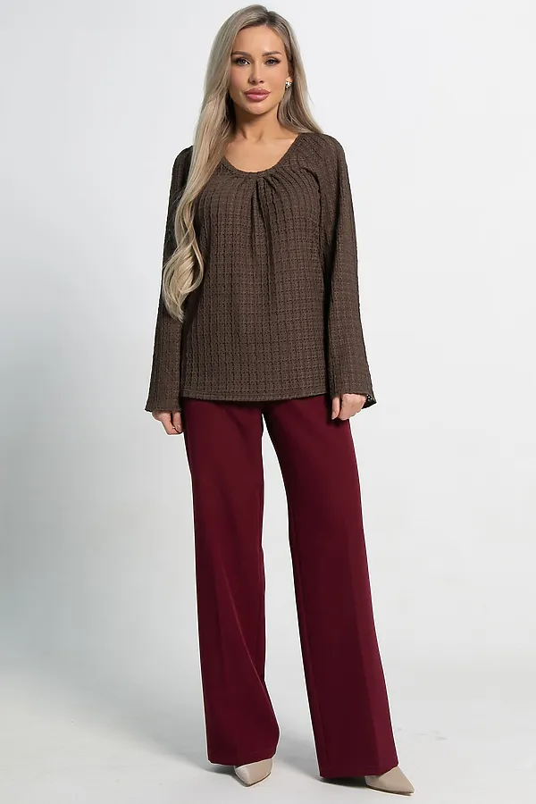 Блуза Маллуя LADY TAIGA, кофе - фото 2