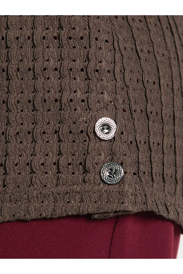 Блуза Маллуя LADY TAIGA, кофе - фото 2