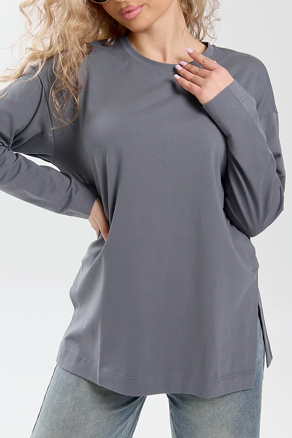 Лонгслив 26014 НАТАЛИ, графит - фото 2