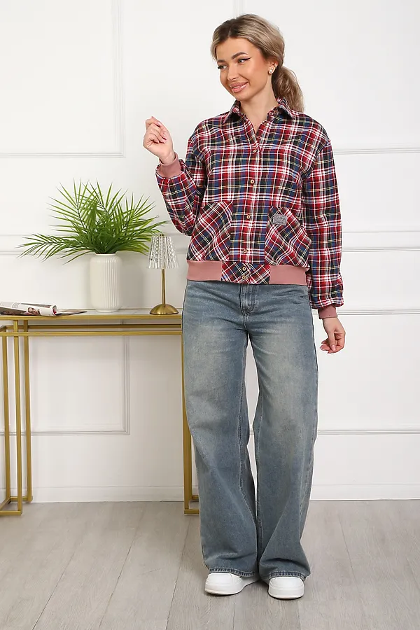 Рубашка 1109 НАТАЛИ, красный - фото 2